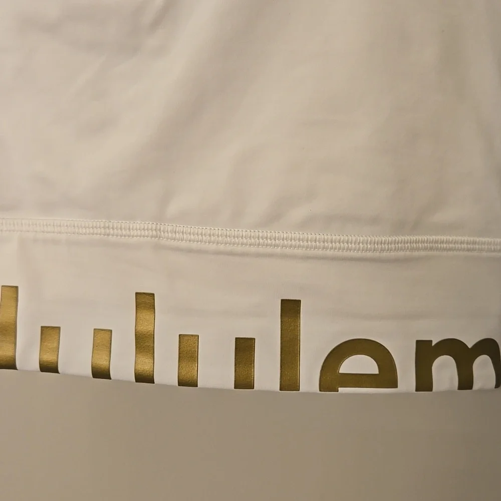 Lululemon Energy Bra High Neck Long Line Zip Special Edition - White - Picture 9 of 11